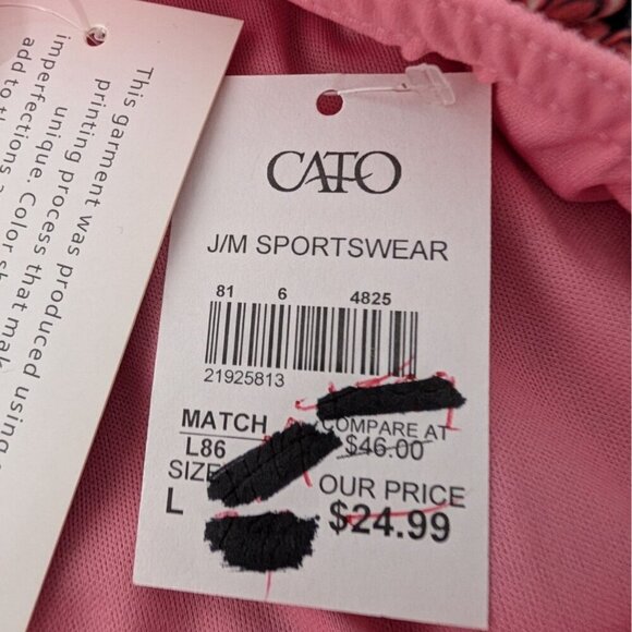 NEW Cato Bandana Print Maxi Skirt Womens Size Large Pink Boho Lined Pull On Long - Picture 6 of 10